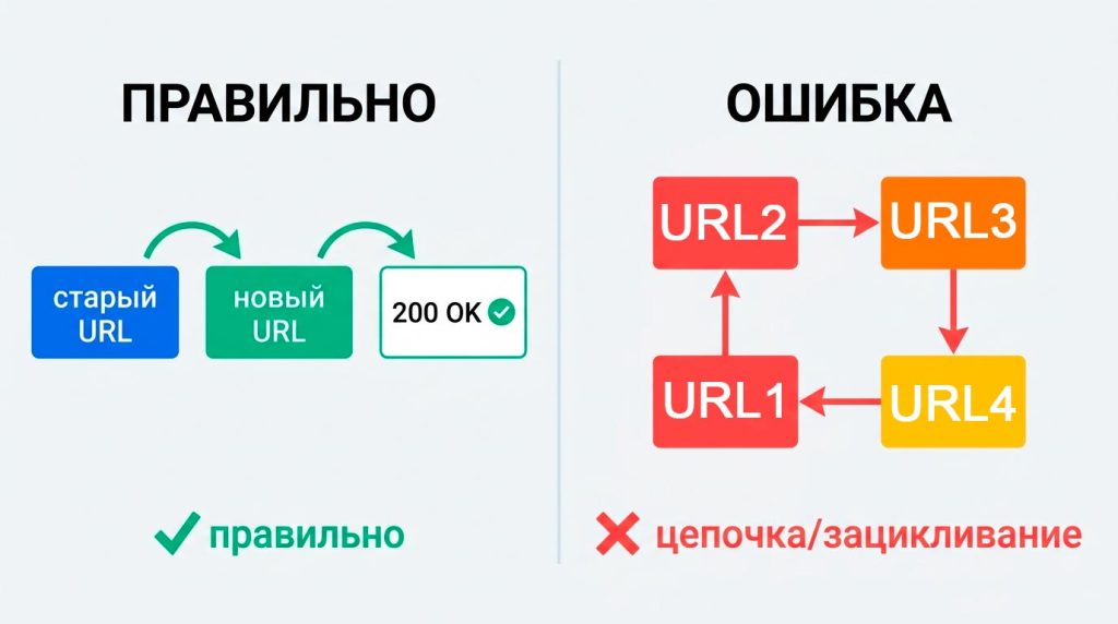 почему вредны цепочки редиректов