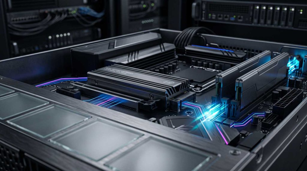 серверное железо - скоростные NVMe и ОЗУ