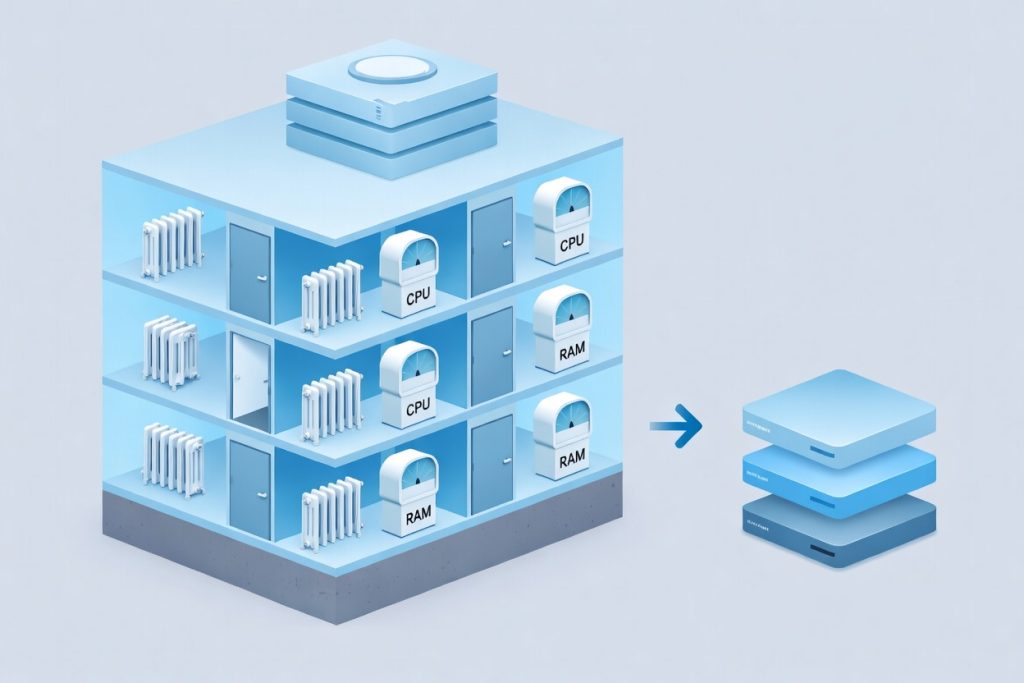Физический сервер, виртуальные машины