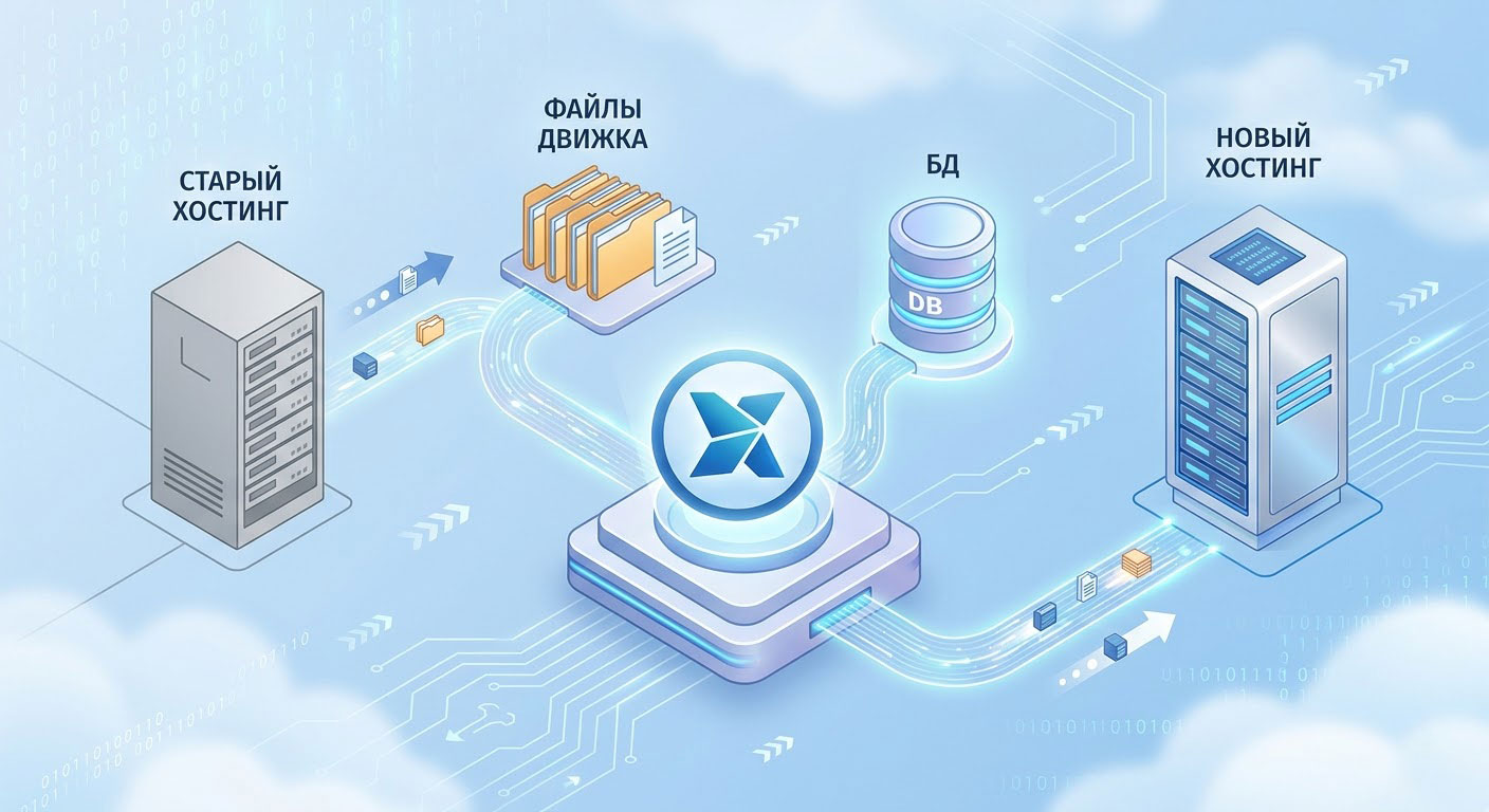 Как перенести сайт MODX на другой хостинг | Блог Cloud4box