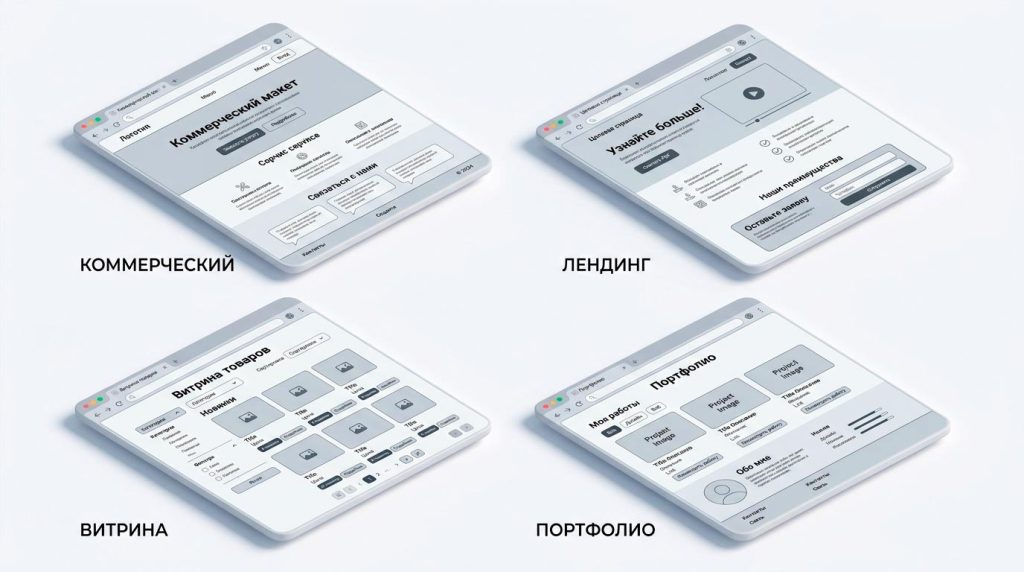 типы главных страниц